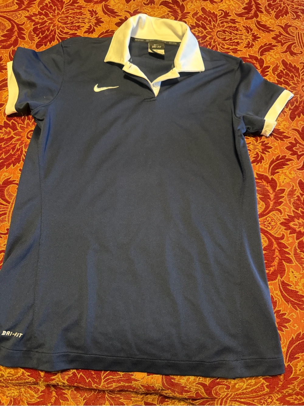 Nike Men’s Navy Polo with White Trim